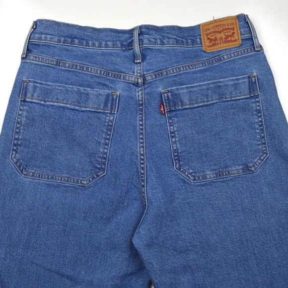 Levi's Mile High Cropped Wide Leg Jeans 32 - Picture 4 of 7